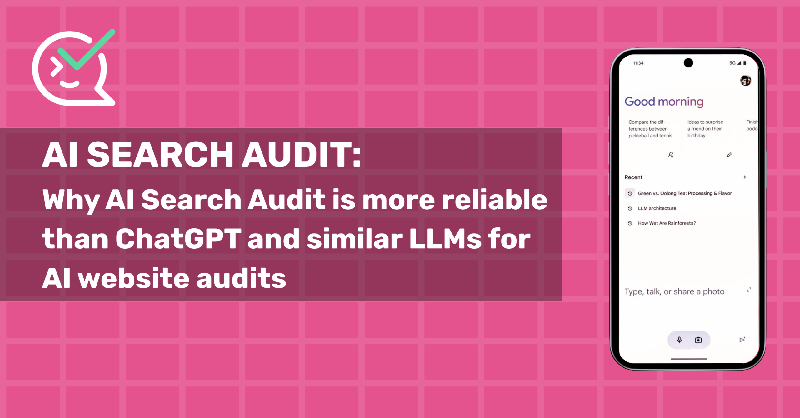 Why AI Search Audit is more reliable than ChatGPT and similar LLMs for AI website audits
